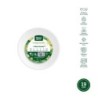 PLATO HONDO REDONDO COMPOSTABLE 19CM. (PACK-8UND)