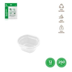 BOL APERITIVOS REDONDO BLANCO 250CC (PACK-12UND)