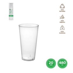 VASO COCKTAIL PLASTICO TRANSPARENTE 480CC(P-20UND)