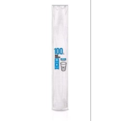 VASO PLASTICO BLANCO 220CC (PACK-100) 5103