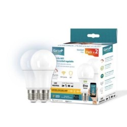BOMBILLA INTELIGENTE WIFI E27 9W 810LM (PACK-2)