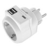 ENCHUFE ADAPTARDOR CON 2 USB Y 1USB-C 420045