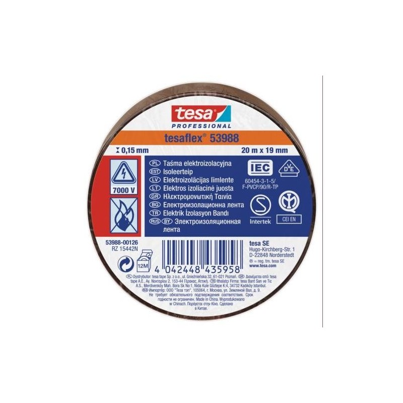 CINTA AISLANTE 20X19 MARRON 53988-126
