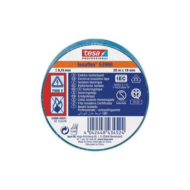 CINTA AISLANTE 20X19 AZUL 53988-31