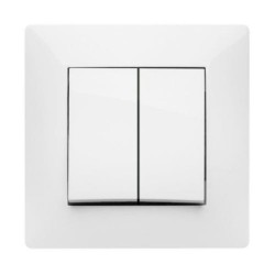 DOBLE INTERRUPTOR 10 AH. 250 V. BLANCO 9303