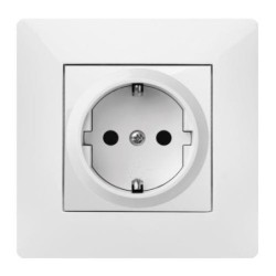 TOMA CORRIENTE 16 AH. 250 V. BLANCO 9123
