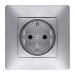 TOMA CORRIENTE 16 AH. 250 V. ALUMINIO 9223
