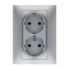 DOBLE TOMA CORRIENTE 16 AH. 250 V. ALUMINIO 9225
