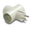 ADAPTADOR TRIPLE TOMA TIERRA CERAMICA 1303