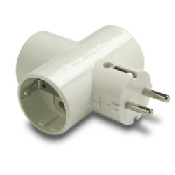 ADAPTADOR TRIPLE TOMA TIERRA CERAMICO 1303 BLISTER