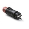 CLAVIJA AEREA TT 16A 250V NEGRO C/PRENSA IP54