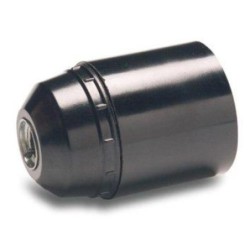 PORTALAMPARAS LISO E-27 NEGRO 161