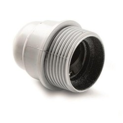 PORTALAMPARAS BAQUELITA E-27 ROSCADO+TOPE BLANCO