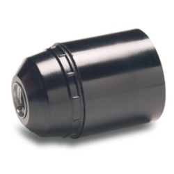 PORTALAMPARAS LISO E-27 NEGRO 161 BLISTER