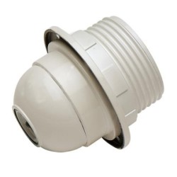 PORTALAMPARAS ROSCA+ARANDELA E27 BLANCO 166B BL