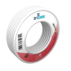 CABLE MANGUERA REDONDA H05VV-F 2X1 BLANCA 5M