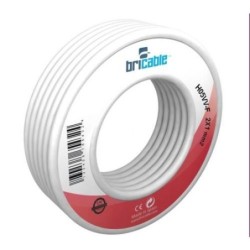 CABLE MANGUERA REDONDA H05VV-F 3X1.5 BLANCA 5M