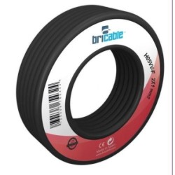 CABLE MANGUERA REDONDA H05VV-F 3X1.5 NEGRA 10M