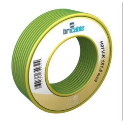 CABLE FLEXIBLE H07V-K AMARILLO-VERDE 1X2.5 25M