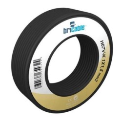 CABLE FLEXIBLE H07V-K NEGRO 1X2.5 5M