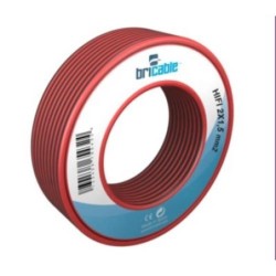 CABLE PARALELO AUDIO 2X0.75 ROJO-NEGRO 5M