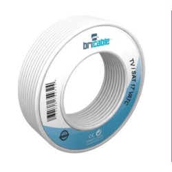 CABLE COAXIAL TELEVISION BLANCO 10M
