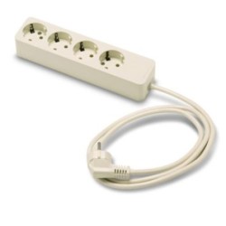 BASE 4 TOMAS/TOMA TIERRA CABLE 3 M. 2627/3