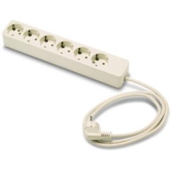 BASE 6 TOMAS/TOMA TIERRA CABLE 3 M. 2517/3