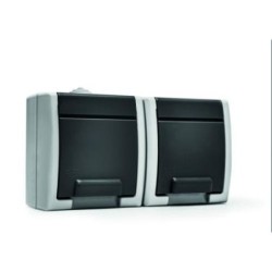BASE DOBLE TT. LATERAL ESTANCO 16 AH. 250 V. 19080