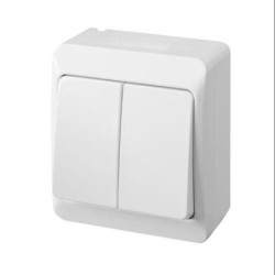 DOBLE INTERRUPTOR ESTANCO 10 AH. 250 V. IP54 5103
