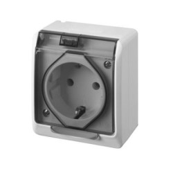 BASE TT. LATERAL ESTANCO 16 AH. 250 V. IP54 5123