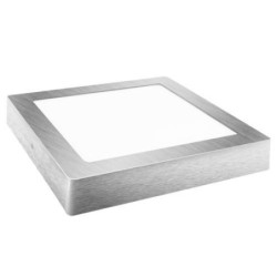 DOWNLIGHT LED 18W.SUPERFICIE CUADRADO PLATA FRIA