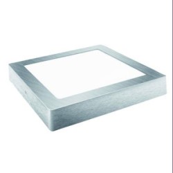 DOWNLIGHT LED 18W.SUPERFICIE CUADRADO PLATA NEUTRA
