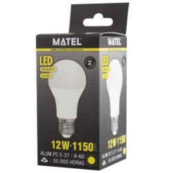 BOMBILLA LED ESTANDAR REGULABLE E27 12W. CALIDA