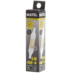 BOMBILLA LED LINEAL 78MM R7S 5 WATIOS 360  CALIDA