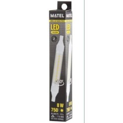 BOMBILLA LED LINEAL 118MM R7S 8 WATIOS 360  CALIDA