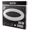 TUBO FLUORESCENTE LED T9 CIRCULAR 30CM 20W FRIA