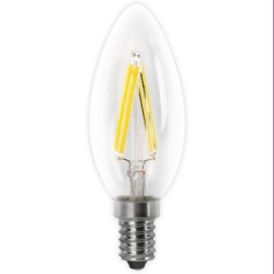 BOMBILLA LED FILAMENTO VELA CALIDA E14 4W 400LM