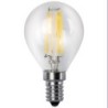 BOMBILLA LED FILAMENTO ESFERICA CLARA E14 4W 400LM