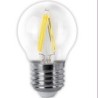 BOMBILLA LED FILAMENTO ESFERICA CLARA E27 4W 400LM