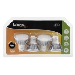 BOMBILLA LED GU-10 3 W. (PACK-4)