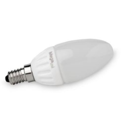 BOMBILLA LED VELA MATE 4,5 W. FRIA E14 380 LUMEN
