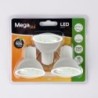 BOM. LED GU10 SMD PLASTICO 3 W. 230 LUMEN PACK-3