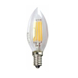 LED ECO FILAMENTO TRANS. VELA 4W E14 3000K