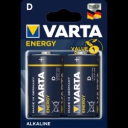 PILA ALCALINA ENERGY LR20 (BL.-2) 04120229412