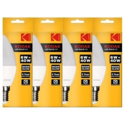BOMBILLA LED VELA C37 E14 6W. CALIDO
