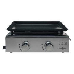 PLANCHA GAS ACERO INOXIDABLE 2 FUEGOS PG210IB