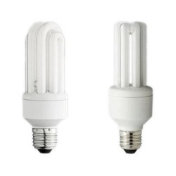 LAMPARA AHORRO ENERGIA MINI BLANCA NORMAL 20 W.