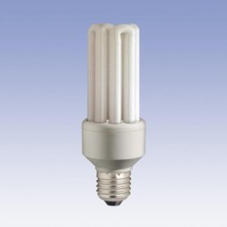 LAMPARA AHORRO ENERGIA MINI BLANCA NORMAL 23 W.