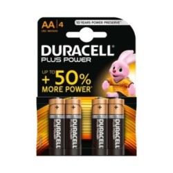 PILA ALCALINA DURACELL PLUS POWER AA (LR06) K4
